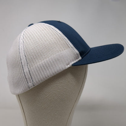 Fidelity National Title Fitted Trucker Hat Blue S/M Flexfit Mesh Back Richardson