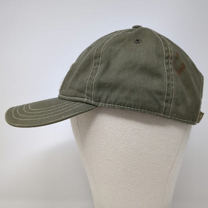 Puma Baseball Cap Green One Size Leaping Cat Contrast Stitching Slideback Hat