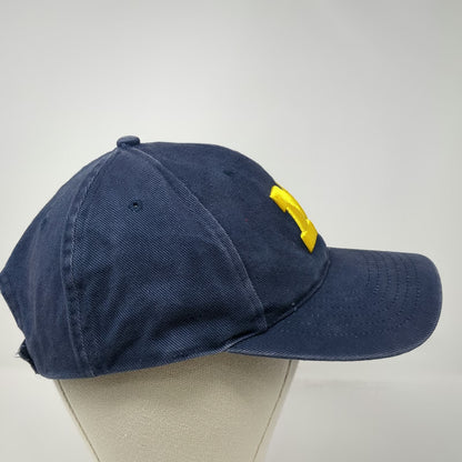 Michigan Wolverines NCAA HMI Blue One Size Cap Hat Strapback Embroidered Cotton