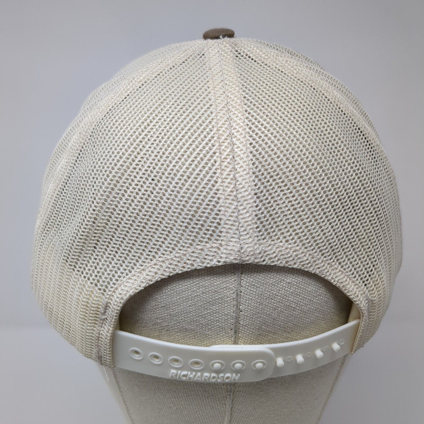 Seneca Snapback 112 Trucker Hat Brown OSFA Adjustable Mesh Back Richardson