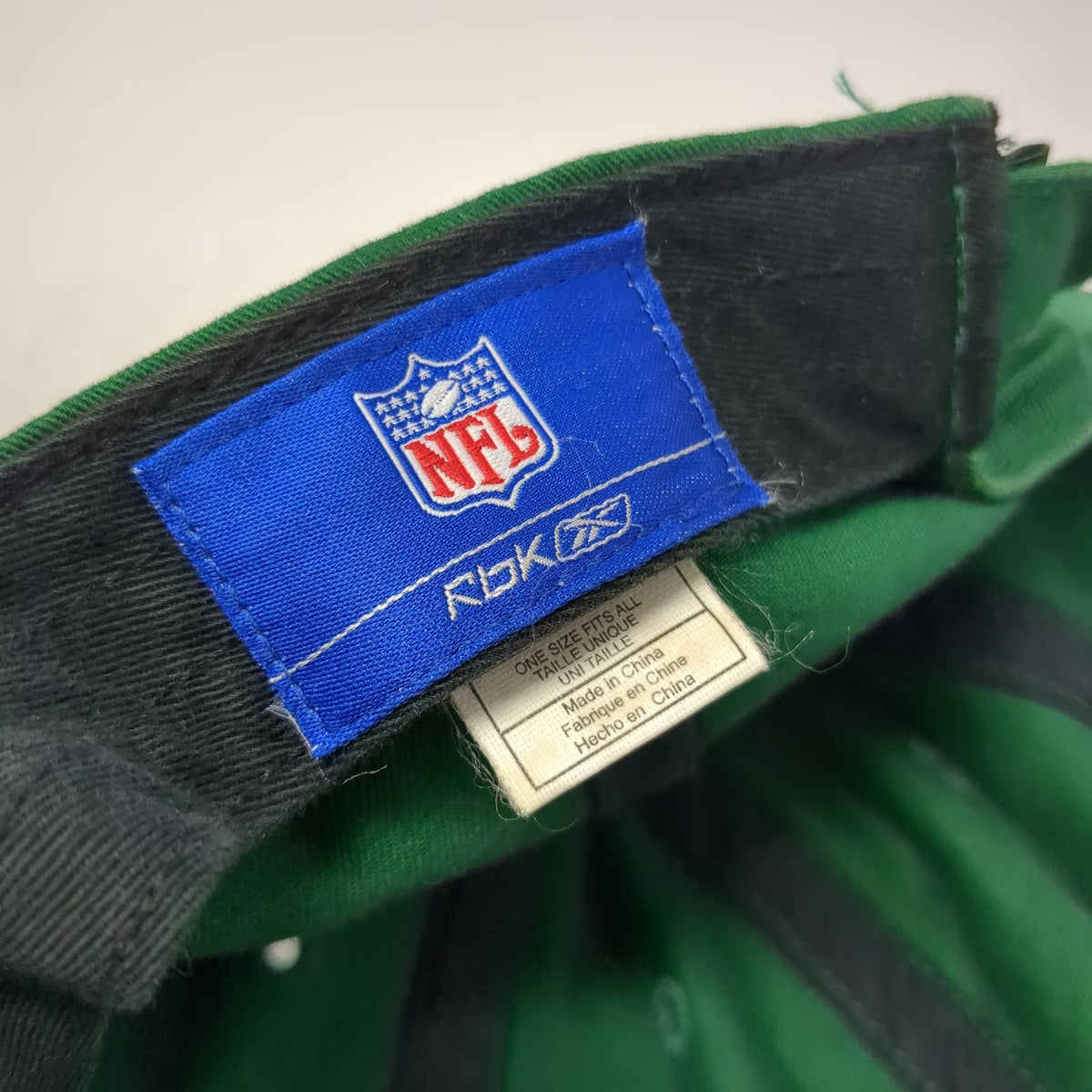 New York Jets NFL Reebok Baseball Cap Green One Size Hat Slideback Curved Brim