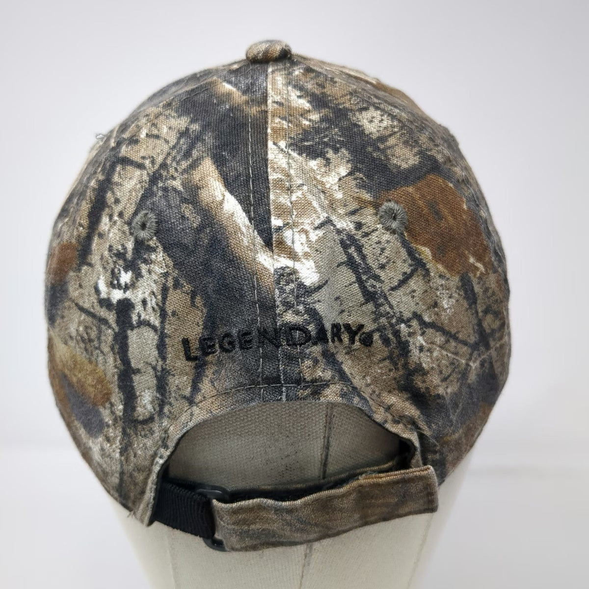 Legendary Whitetails Baseball Cap Beige Camo Deer Embroidered One Size Hat