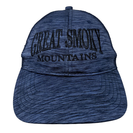 Azure Men's Snapback Mesh Back Hat Blue Adjustable Great Smoky Mountains Logo