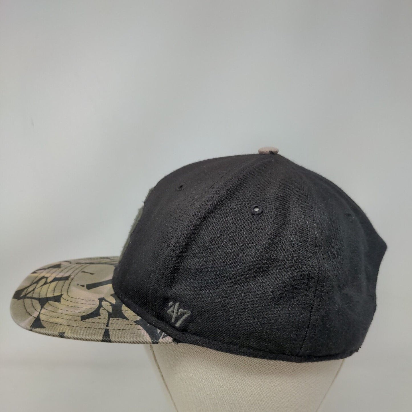 Tampa Bay Rays Snapback Hat Floral Pattern Black OS Embroidered '47 Brand MLB