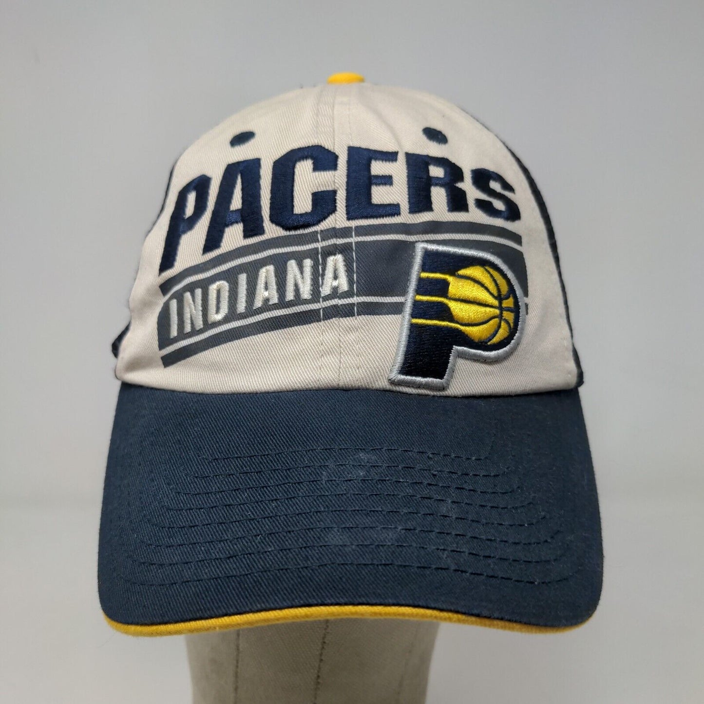 Fan Favorite Men's Snapback Mesh Back Hat Blue White OSFA Indiana Pacers