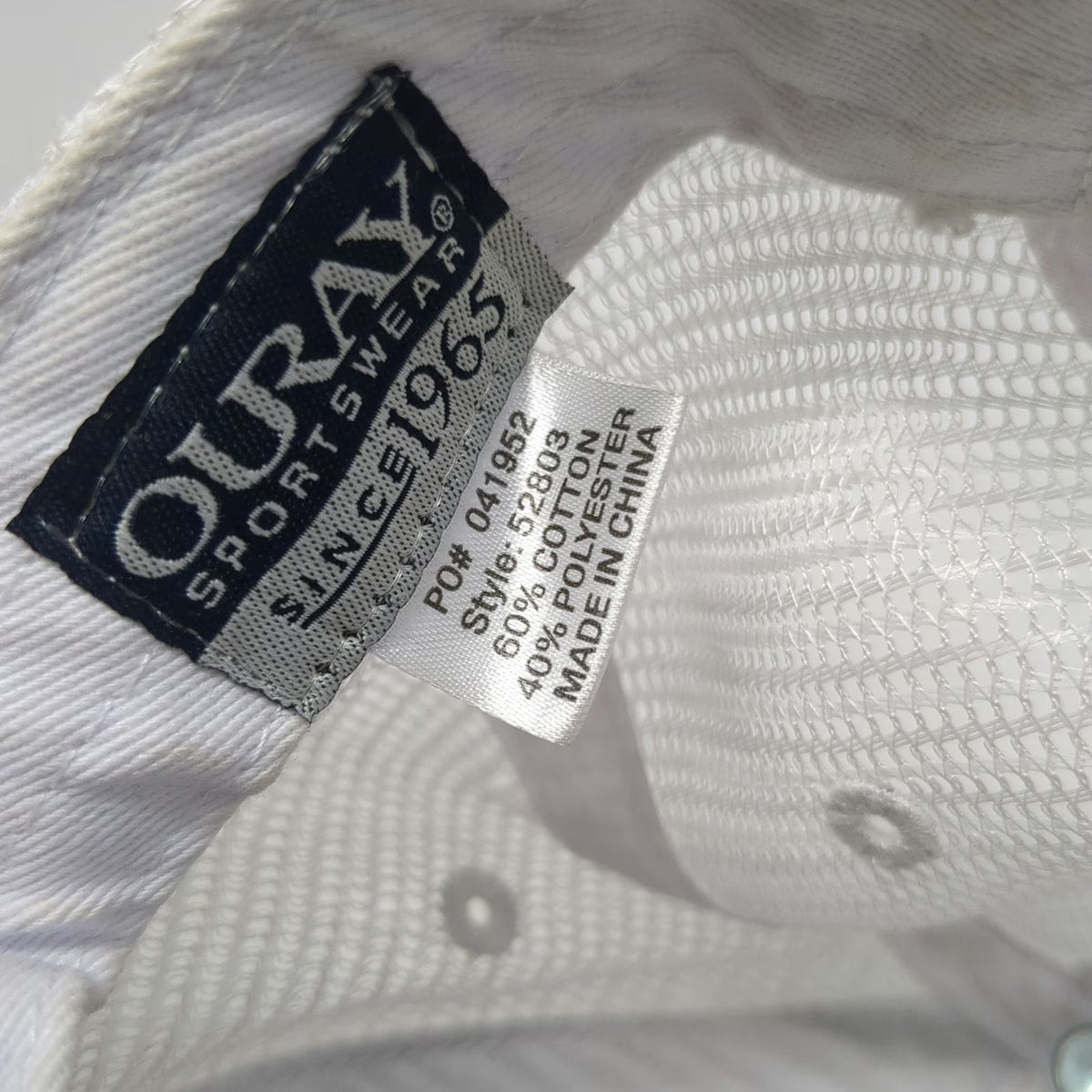 Ouray Shore Lodge McCall Idaho Trucker Hat Gray White Black Mesh OSFM Snapback