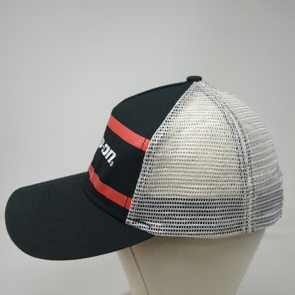 Snap-on Trucker Hat Black One Size Snapback Mesh Red Underbill Tool Logo Wrench