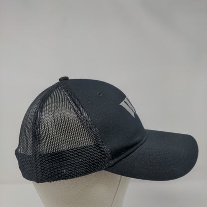 WV Snapback Mesh Back Trucker Hat Black One Size Solid Port Authority