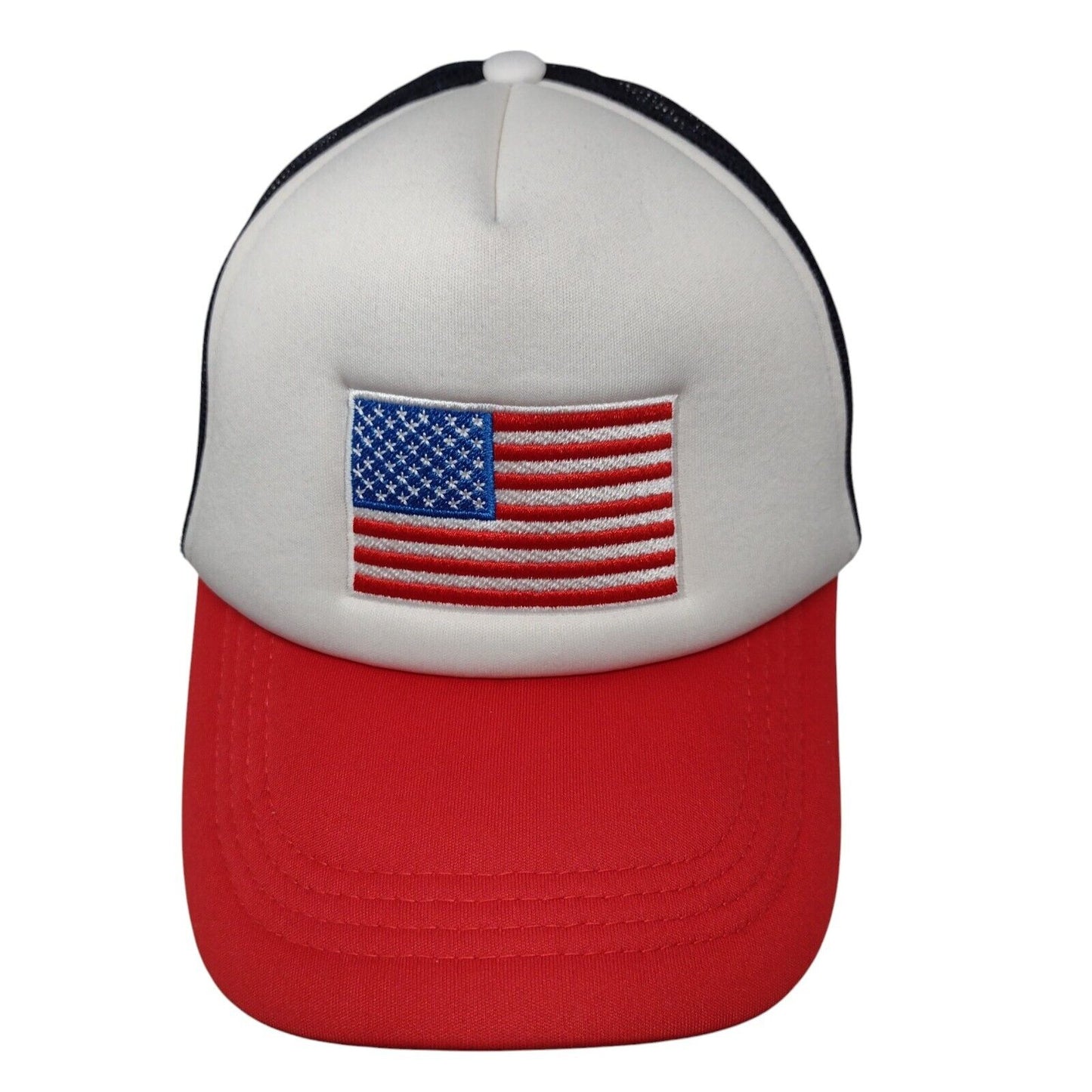 American Flag Snapback Mesh Back Trucker Hat Multi OSFA Old Navy