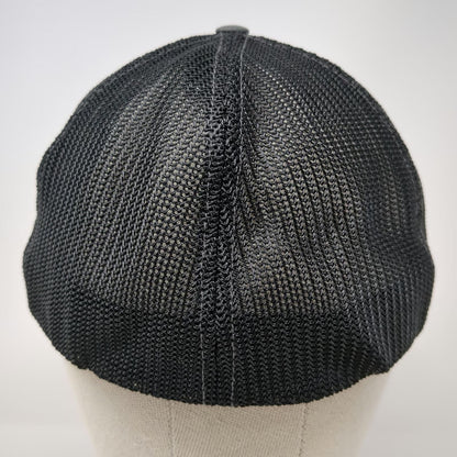 Richardson Baseball Cap Gray XL United Metals American Flag Mesh Flexfit Hat