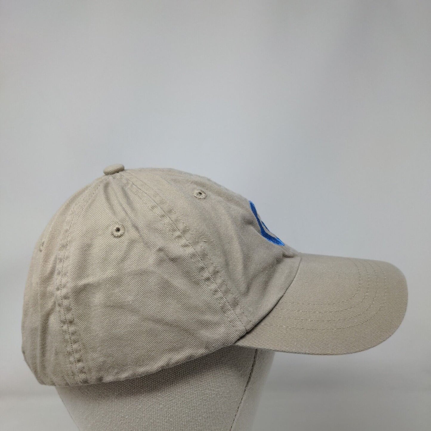 G Strapback Hat Tan One Size Embroidered Letter Ultra Club Classic Cut