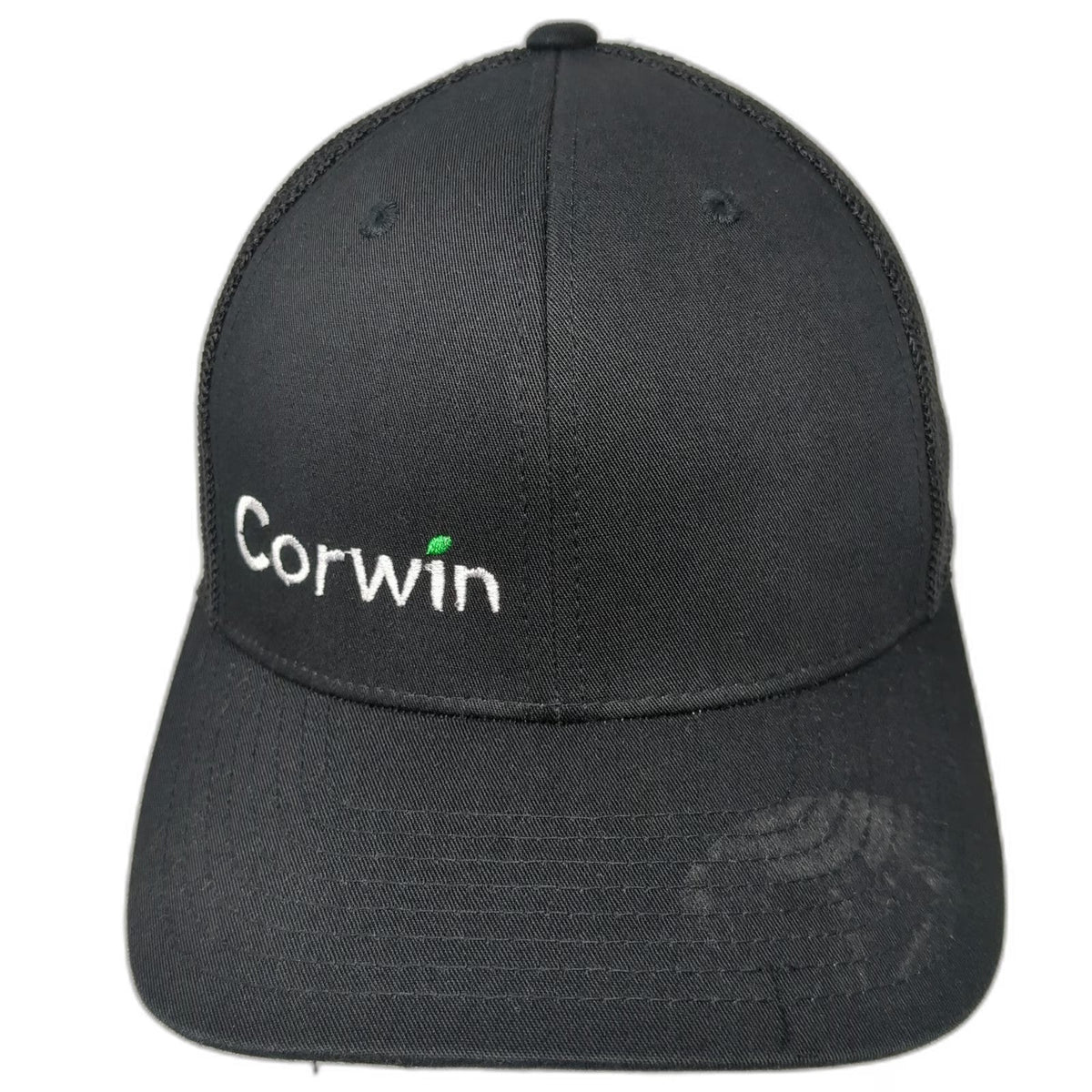 Port Authority Baseball Cap Black M Mesh Back Flexfit Corwin Ford Nampa Hat