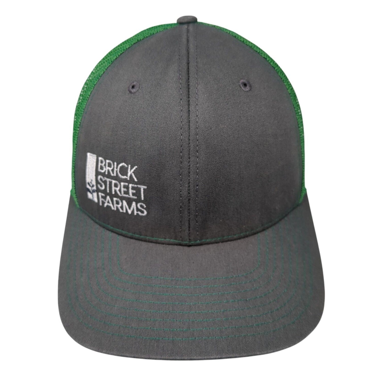 Brick Street Farms Snapback Trucker Hat Multicolor One Size Mesh Back