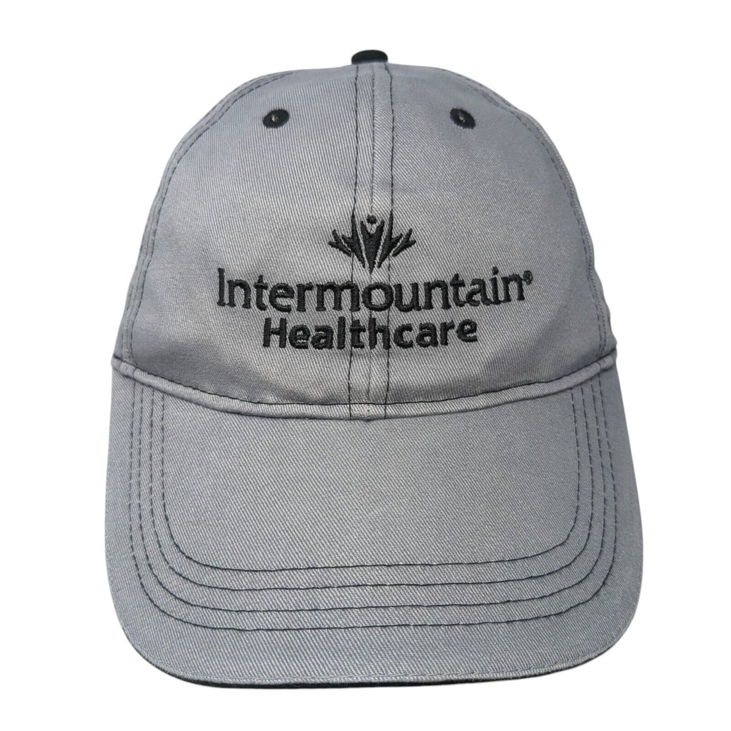 Intermountain Healthcare Strapback Hat Gray One Size Embroidered Solid