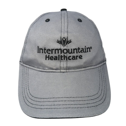 Intermountain Healthcare Strapback Hat Gray One Size Embroidered Solid