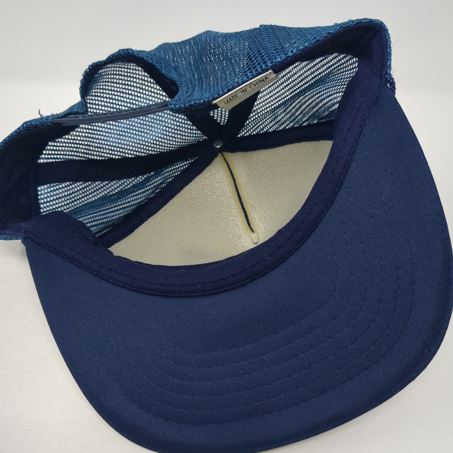 FCE Fries Correctional Equipment Inc. Rope Trucker Hat Blue One Size Mesh Back