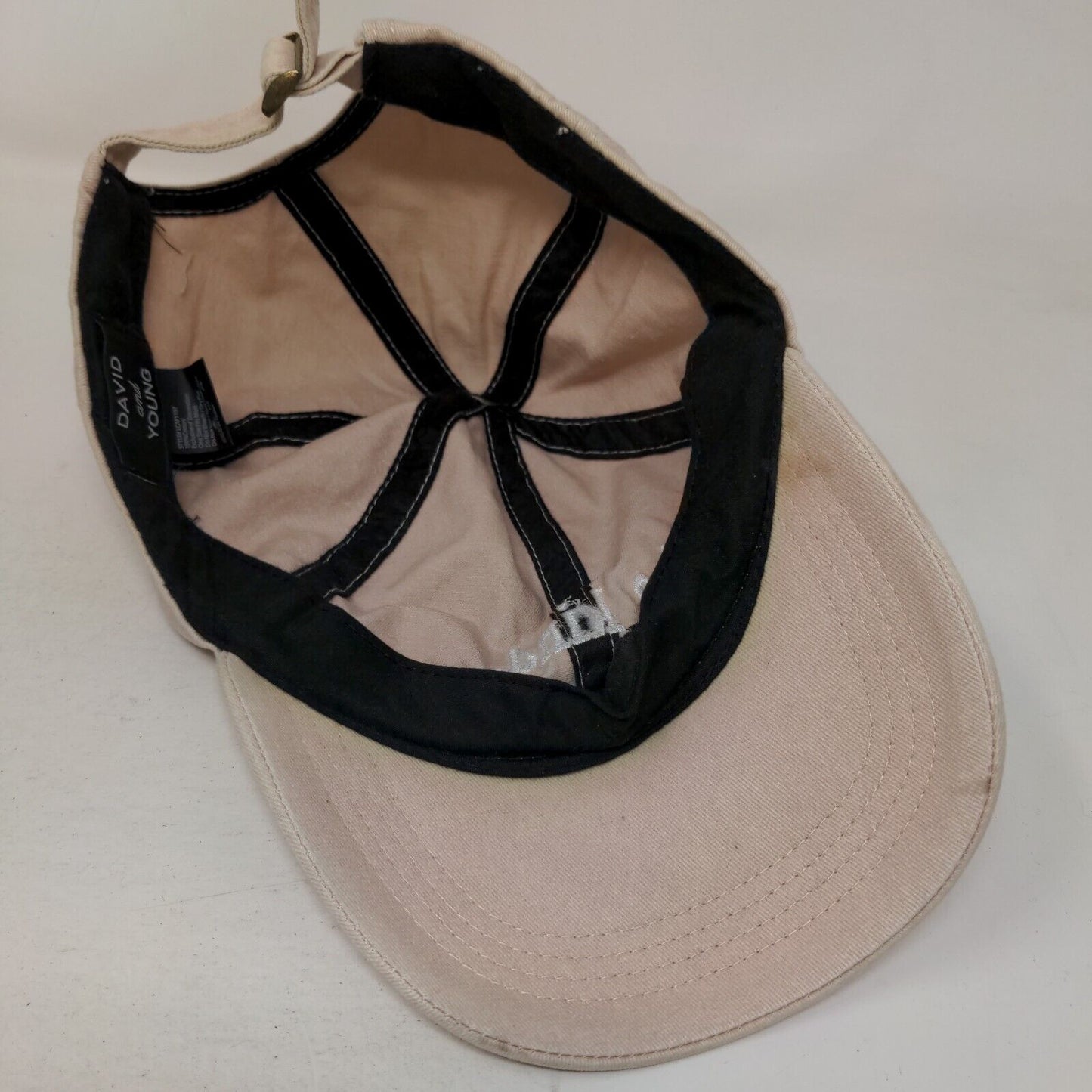 Be Kind Slideback Hat Pinkish-Tan OSFM Adjustable Embroidered David And Young