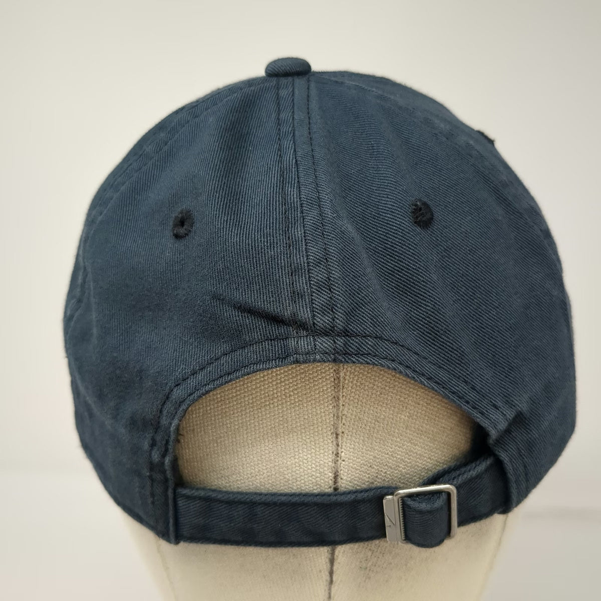 Nike Baseball Cap Blue White One Size Swoosh Heritage 86 Slideback Cotton Hat