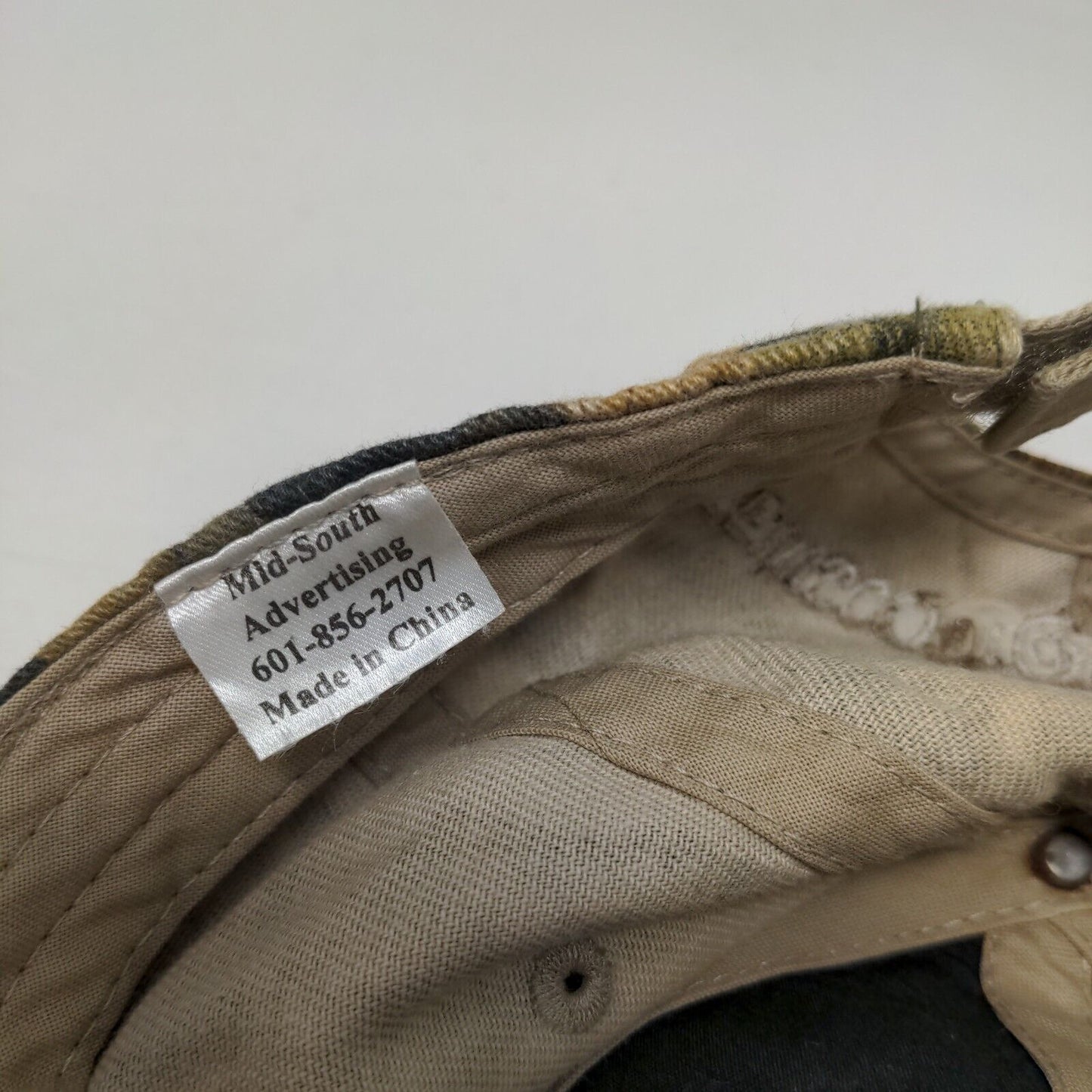 Timber Dealers Strapback Hat Camo One Size Adjustable Embroidered