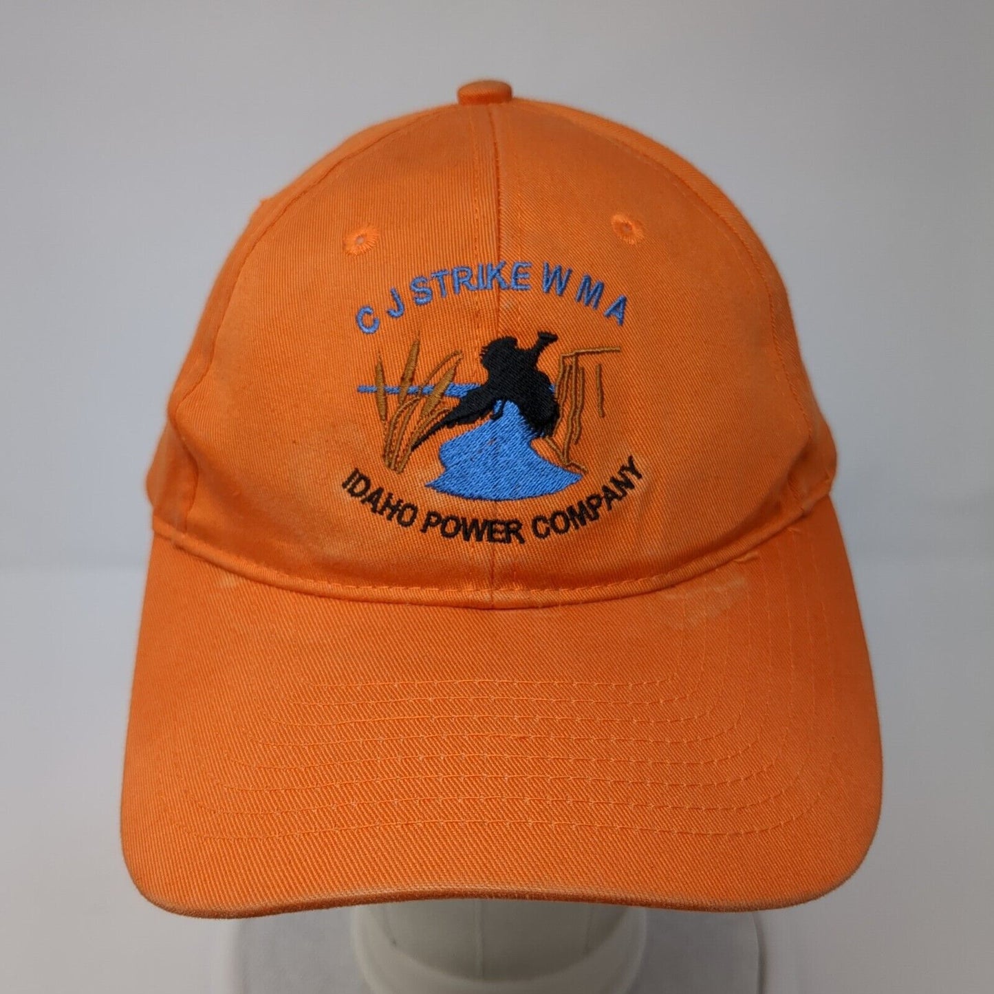 CJ Strike WMA Idaho Power Company Strapback Hat Orange One Size Outdoor