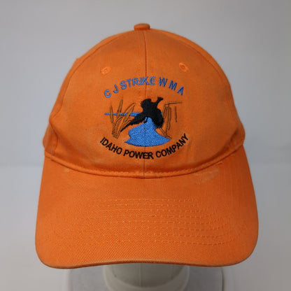 CJ Strike WMA Idaho Power Company Strapback Hat Orange One Size Outdoor