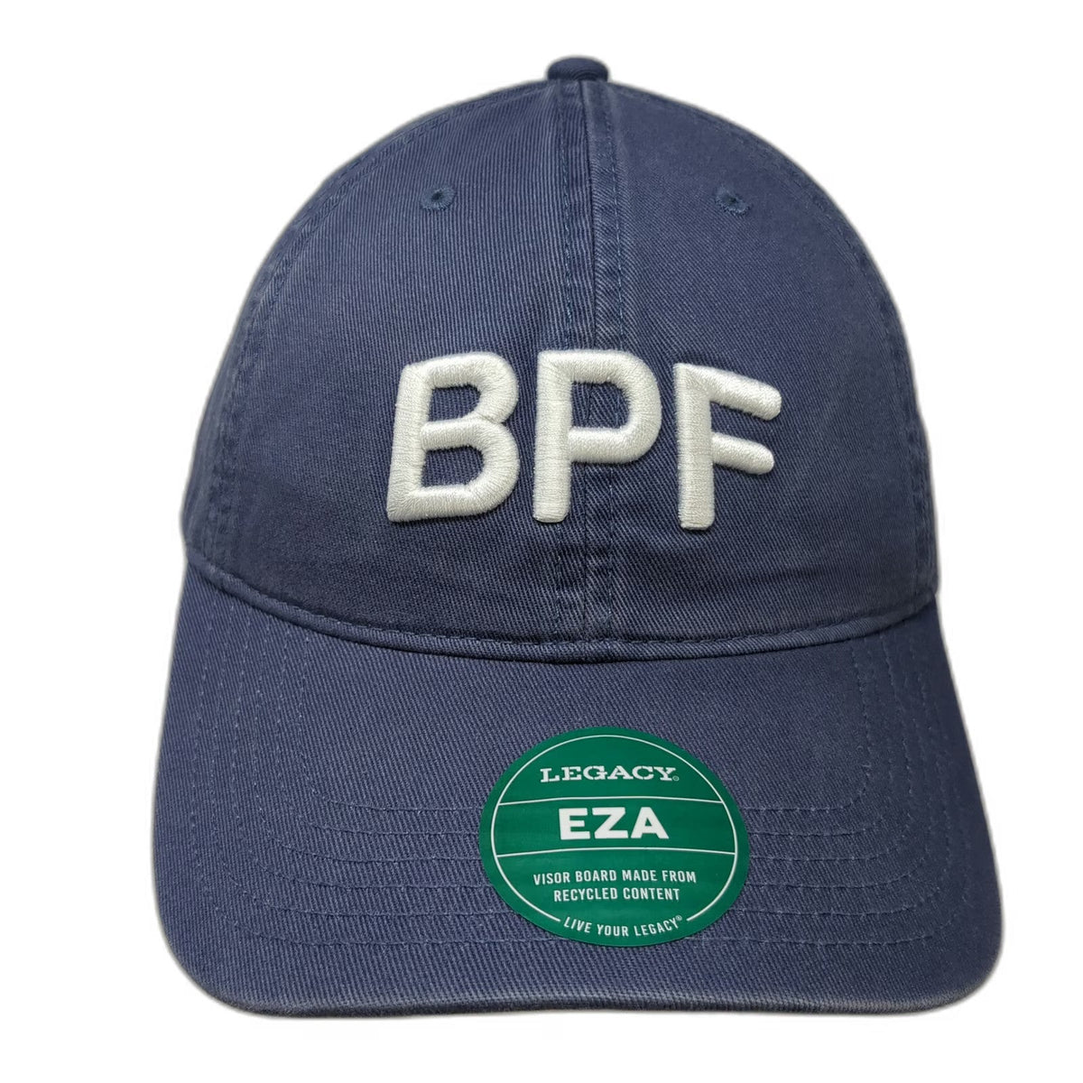 Legacy Baseball Cap Blue One Size BPF Beach Plum Farm Slideback Cotton Hat