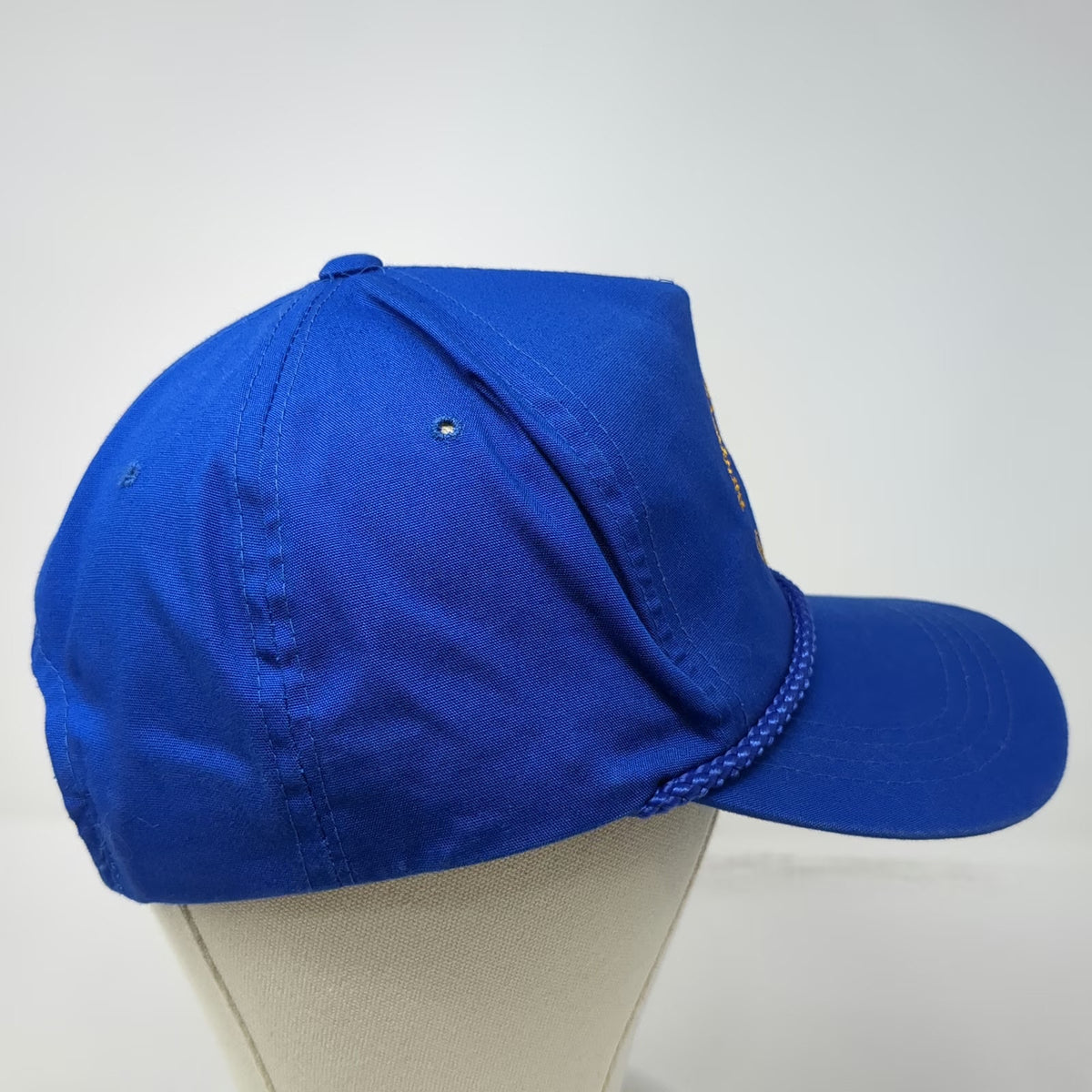 Yupoong 5 Panel Blue One Size Hat Birthplace American Liberty Lexington MA Rope