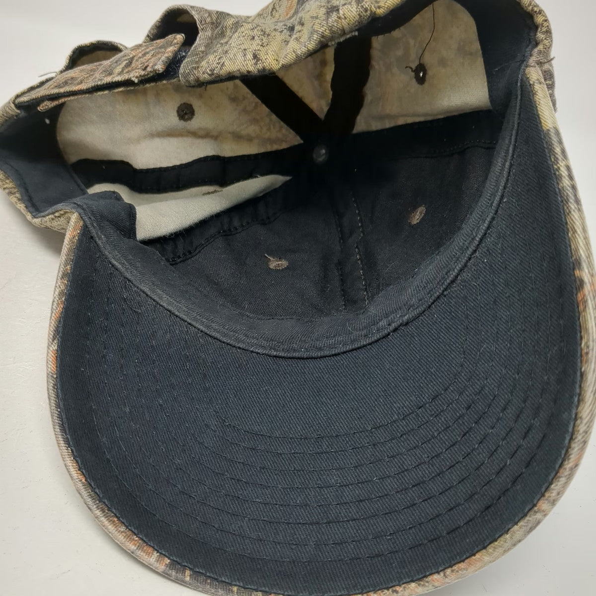 Mossy Oak Baseball Cap Brown One Size Camo Pattern Strapback Hunting Outdoor Hat