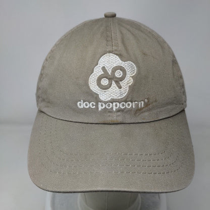 Doc Popcorn Slideback Hat Tan One Size Embroidered Port & Company