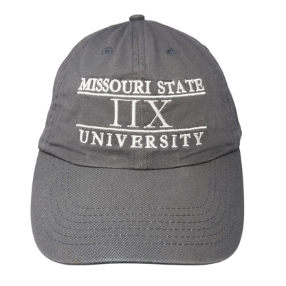 Missouri State University Slideback Baseball Cap Gray OS Adjustable 6 Panel