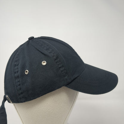 Classical Eye Slideback Baseball Cap Black One Size Adjustable Embroidered