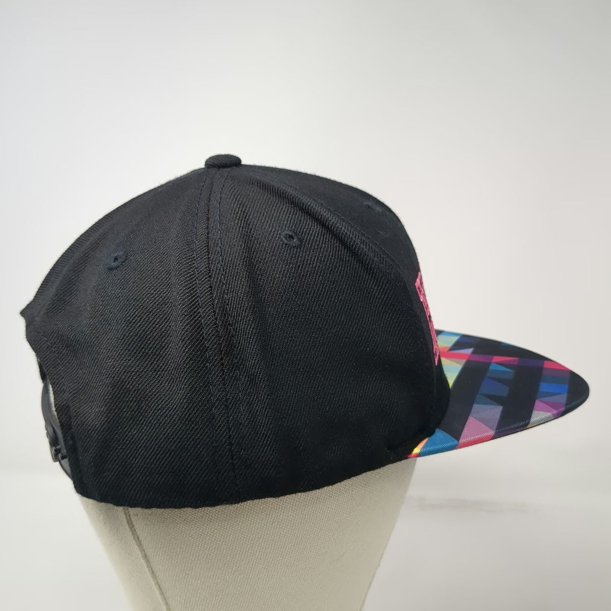 Top of the World Snapback Black Multicolor One Size Flat Brim Hager Hat
