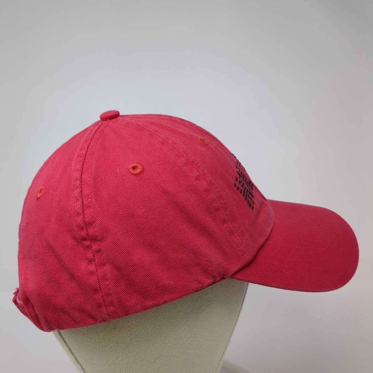Holy Cross Strapback Hat Red OS Adjustable Classic Cut Rhinestone UltraClub