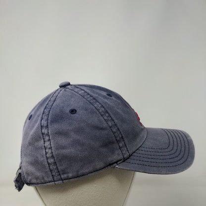 Adidas Slideback Hat Blue One Size Adjustable Embroidered Aeroready 6 Panel