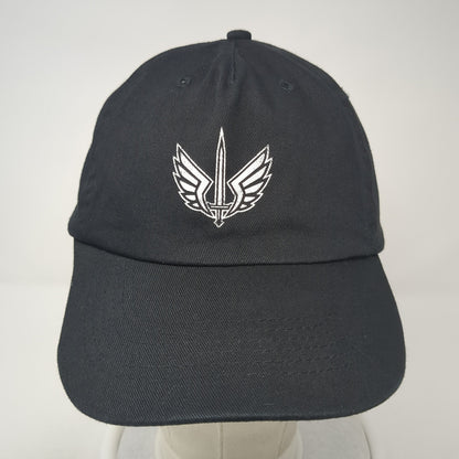 Select Strapback Hat Black One Size Adjustable Solid Outdoor Hit Wear