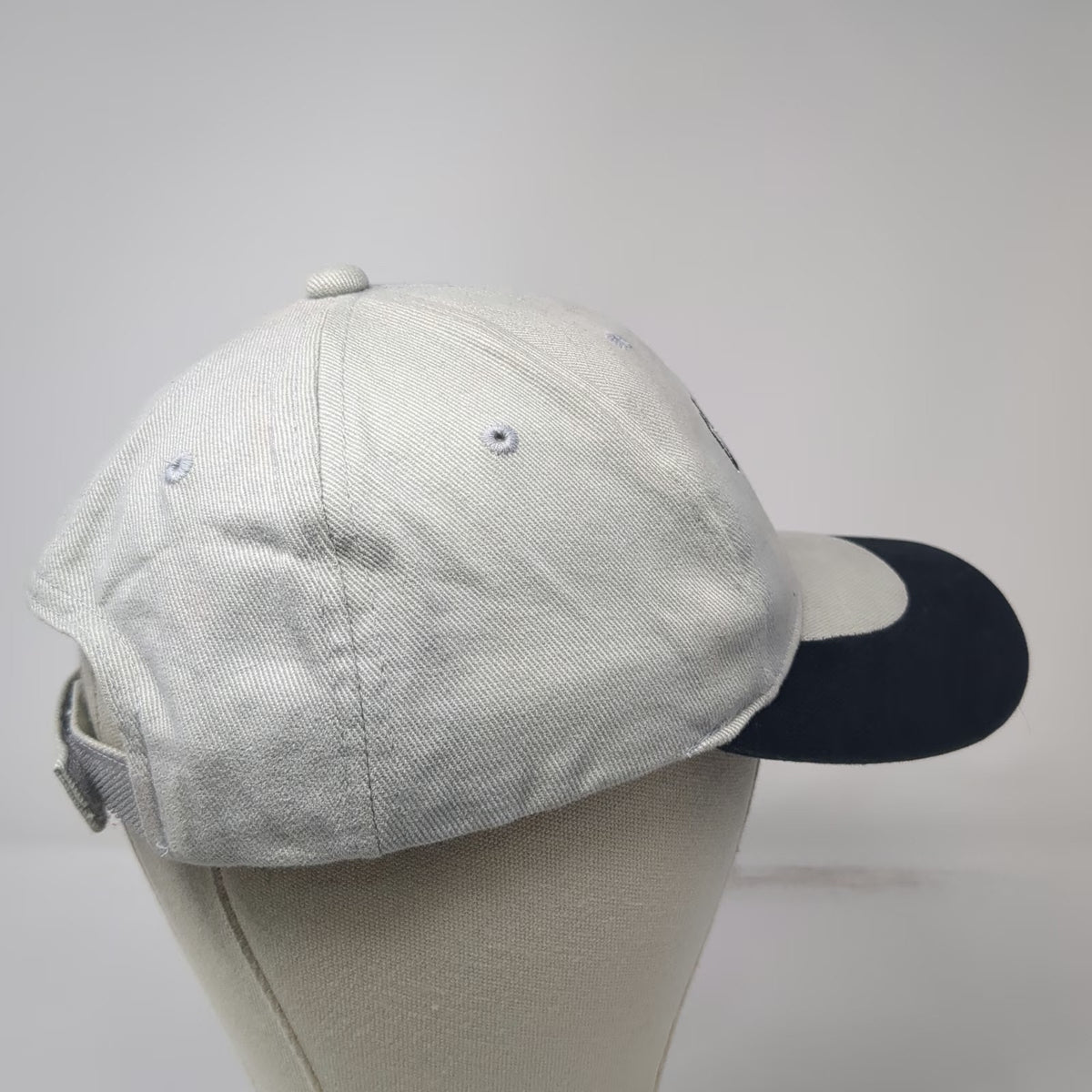 Gray Baseball Cap Canada Maple Leaf Blue Red One Size Strapback Hat Two Tone