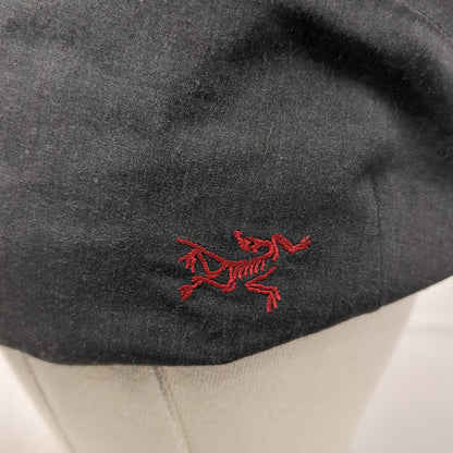Arc'teryx Quanta Cap Gray L - XL Fitted Hat Red Logo Polyester Aramid Blend
