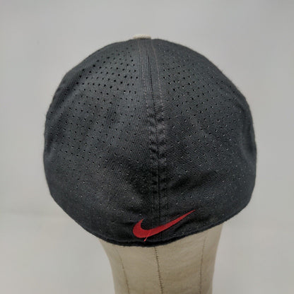 Nike Tru Dri Fit Men's Fitted Hat Black Size L/XL Embroidered IB Big Logo