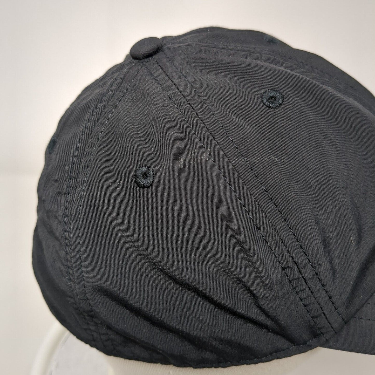 PINK Slideback Hat Black OSFA Adjustable 6 Panel Vented Holes Victoria's Secret