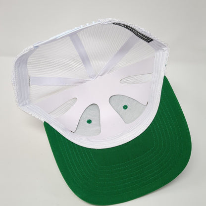J.C.A. Underground Snapback Trucker Hat Green OS Adjustable Mesh Back Richardson