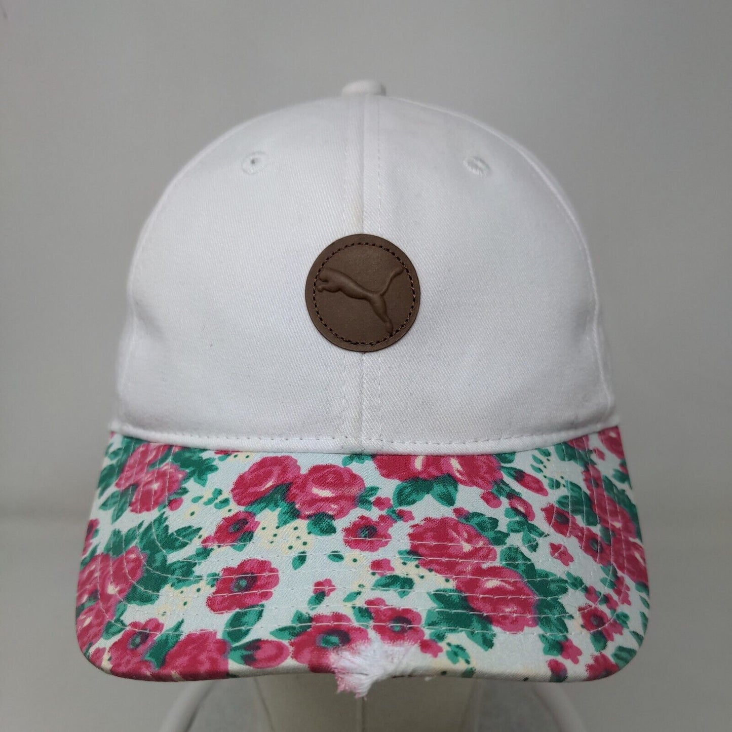 Puma Women's Slideback Hat Multicolor Floral Size OSFA Embroidered Patch Logo