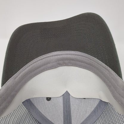 McCally Wood Snapback Trucker Hat Gray One Size Adjustable Mesh Back Vie Gear