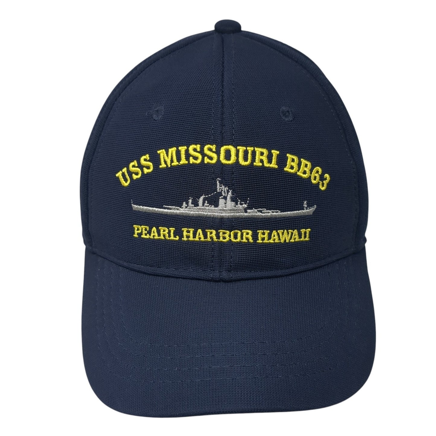 USS Missouri BB63 Pearl Harbor Hawaii Baseball Cap Blue One Size Adjustable