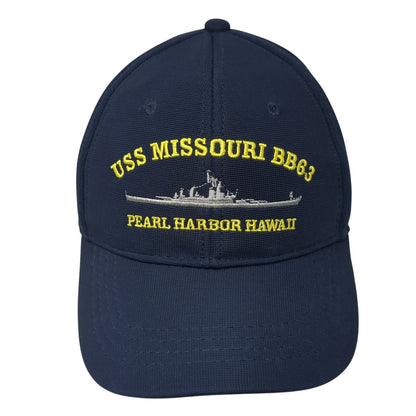 USS Missouri BB63 Pearl Harbor Hawaii Baseball Cap Blue One Size Adjustable