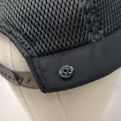 Lululemon Trucker Hat Black OSFM Snapback Mesh Back Running Athletic Training
