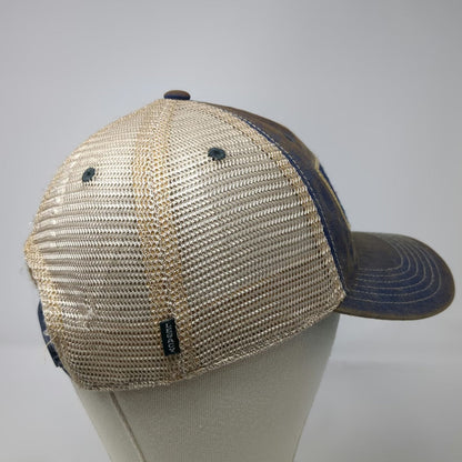 Legacy Trucker Hat Blue One Size TapClicks Patch Mesh Snapback Contrast Stitch