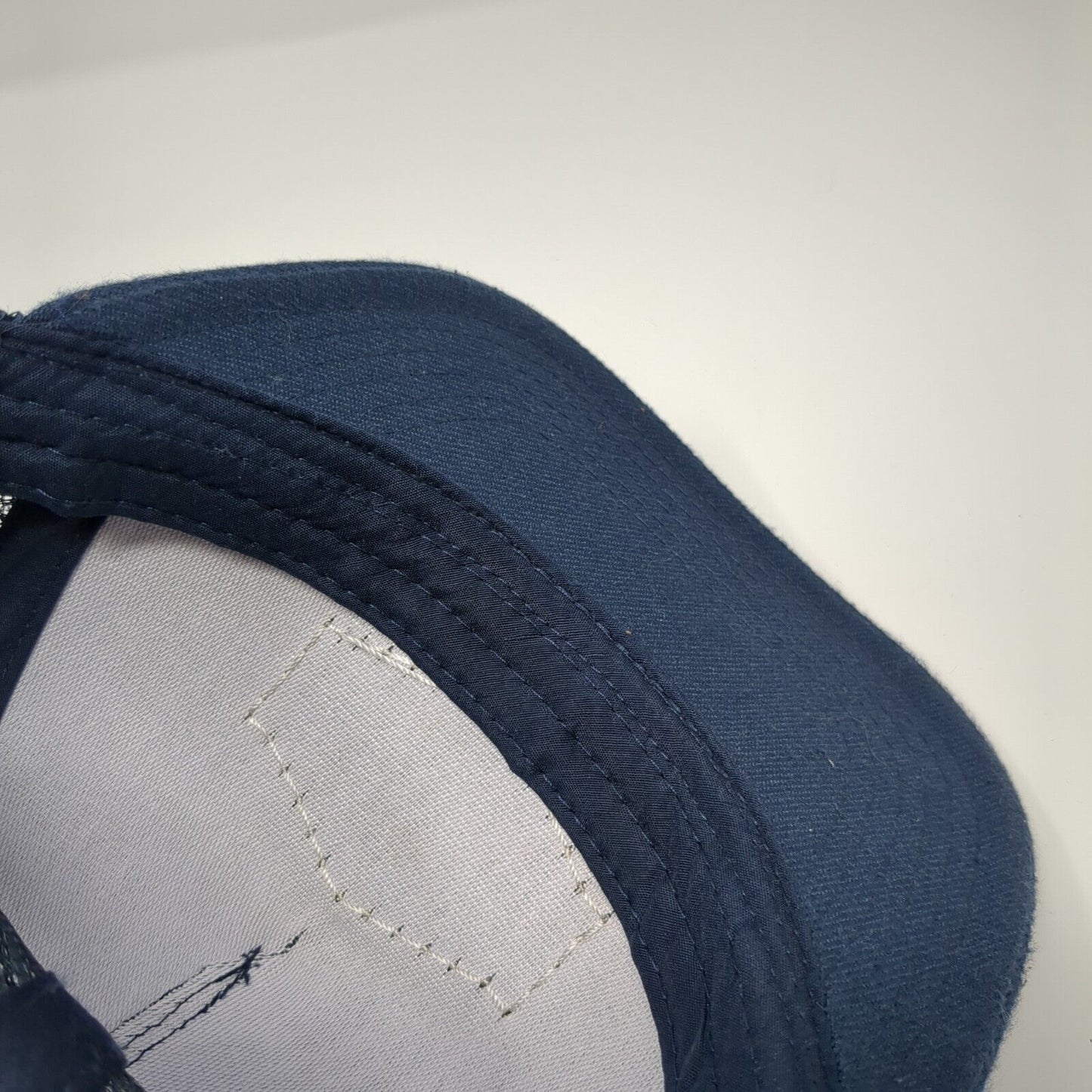 Cowboy Up Snapback Trucker Hat Blue OS Adjustable Embroidered Mesh Back Crown