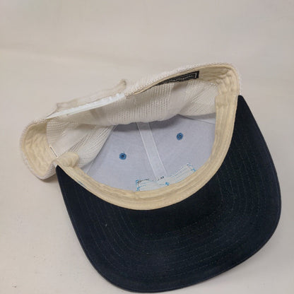 Three Pines Snapback Mesh Back Trucker Hat Multi One Size Leather Patch