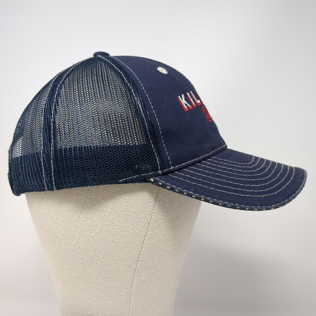 Outdoor Cap Baseball Cap Blue OSFM Killen's Burgers Mesh Strapback Patriotic Hat