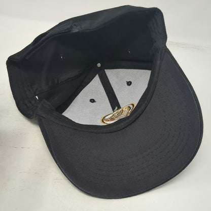 Boar's Head Logo Black Baseball Cap One Size Strapback Embroidered Hat Deli Food